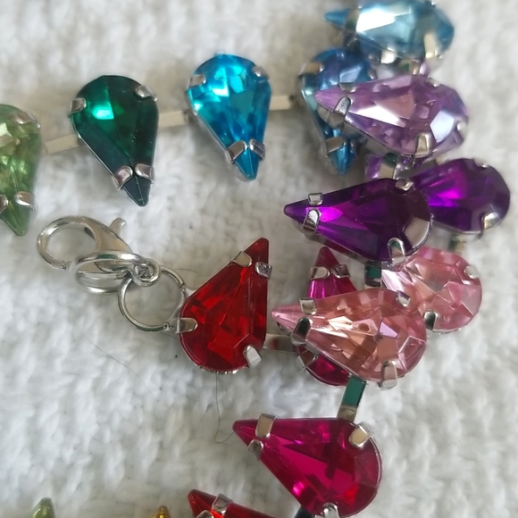 Rainbow Tennis Necklace - Picture 8 of 9